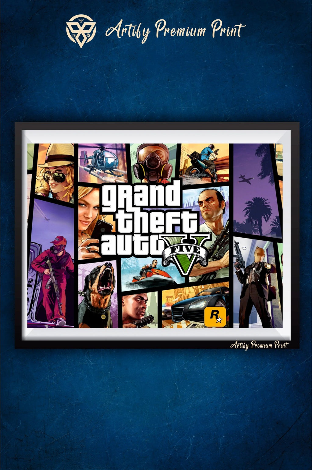 GTA 5 Banner ||GTA 5 || Games Poster || Premium Glossy Photo - Artify Premium PrintArtify Premium Print5X7GTA 5 Banner ||GTA 5 || Games Poster || Premium Glossy Photo