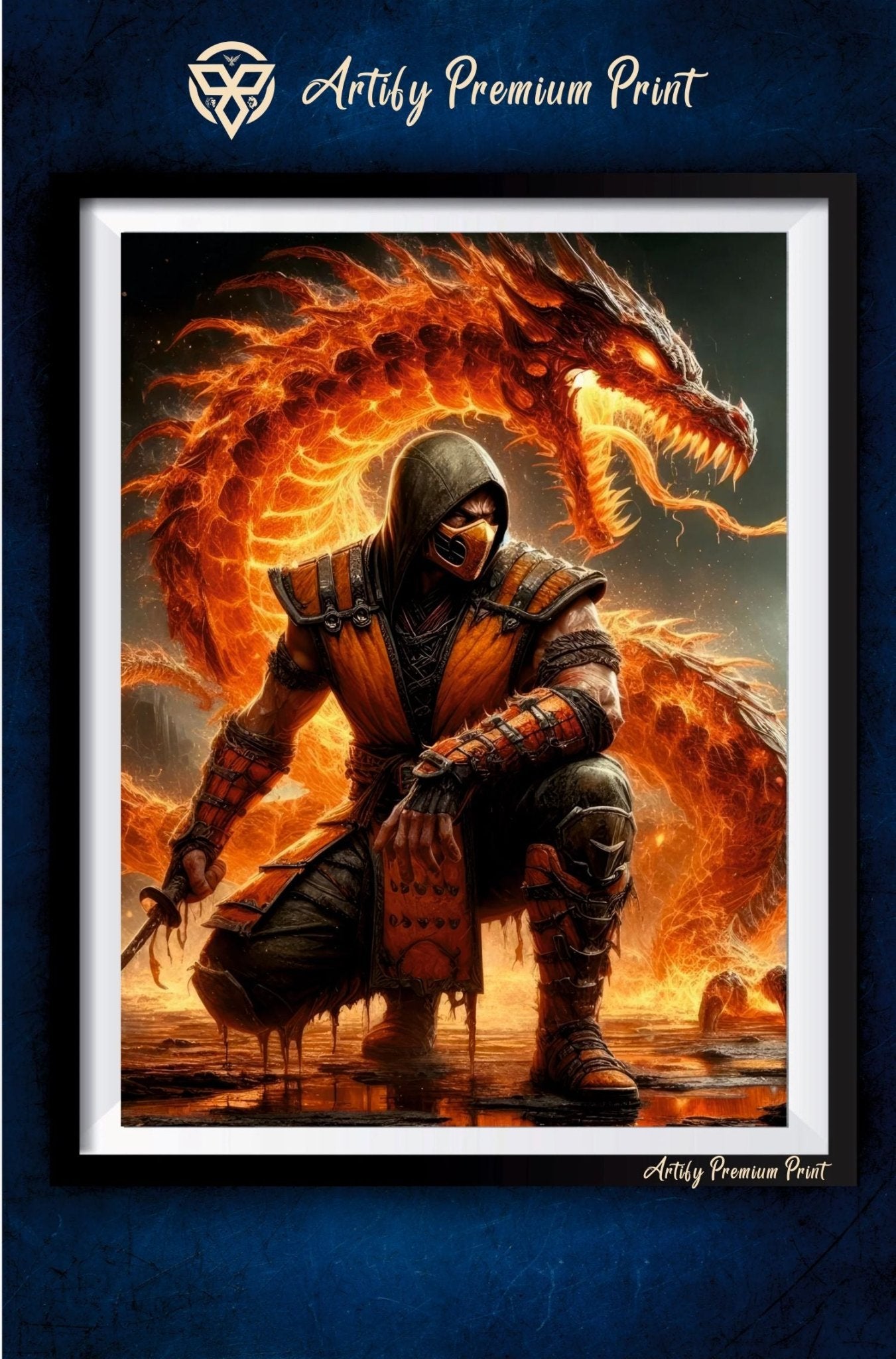 Scorpion Mortal Kombat Poster || Games Poster || Premium Glossy Photo - Artify Premium PrintArtify Premium Print5X7Scorpion Mortal Kombat Poster || Games Poster || Premium Glossy Photo